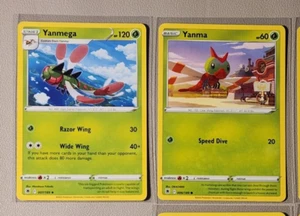 3x Yanmega 007/189 & 3x Yanma 006/189 Pokemon card Astral Radiance NM - Bild 1 von 2