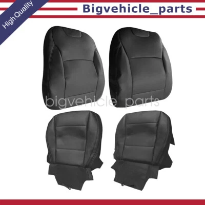 Driver Passenger Leather Bottom Top Seat Cover Black For 2015-19 Subaru Outback Foto 1 de 4