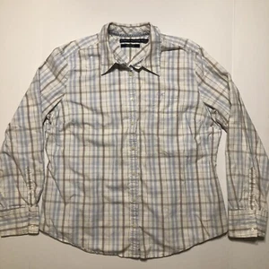 Tommy Hilfiger Dress Shirt White Subtle Plaid Size XXL Button Up Cotton - Picture 1 of 10