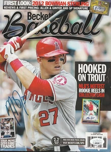 Mike Trout Autographed Beckett Magazine JSA October 2012 Los Angeles Angels I210 - Picture 1 of 1
