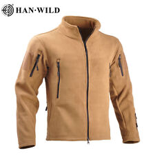 Fleece Jackets Military Tactical Windproof Jacket Soft Full-Zip Up Outdoor Coat