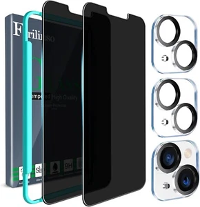Ferilinso per iPhone 13/14 Privacy Protezione Schermo 2 Pack 9H AntiSpia Temperato - Foto 1 di 8