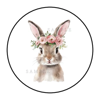Easter Bunny stickers labels tags envelope seals - Image 1 of 2