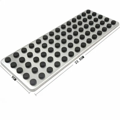 Placa de pedal de reposapiés lateral de acero inoxidable para la mayoría de los autos Mercedes-Benz Foto 1 de 4