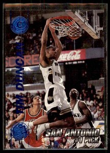 1997-98 Press Pass Double Threat Blue Tim Duncan #1