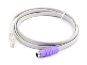 2m Tastaturkabel flach RJ45 auf PS2 Keyboard Cable flat RJ-45 to PS/2 - Afbeelding 1 van 1
