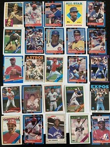 25 1980s BASEBALL CARD LOT McGwire Dawson Sandberg Hernandez Musial Pena  &More