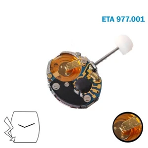 Movimiento de cuarzo hecho en Suiza ETA 977.001, 2 manecillas. - Imagen 1 de 3