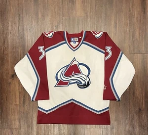 Vintage 90s Starter Patrick Roy #33 Colorado Avalanche NHL Hockey Jersey - Sz M - Picture 1 of 11
