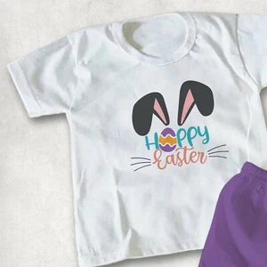 Hoppy Easter Children's Kid's T-shirts T-shirt Top, great for easter - Picture 1 of 1