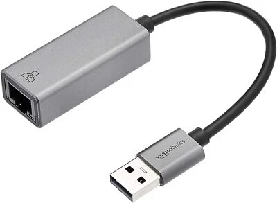 Amazon Basics Aluminum USB 3.0 Gigabit Ethernet Adapter Plug & Play (OPEN BOX) - Image 1 of 4