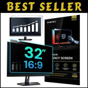 Curved Touchscreen Compatible Privacy Shield - 32" Laptop and Monitor Protection - Picture 1 of 11