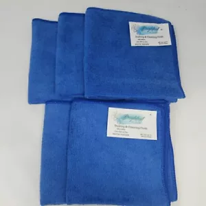 5 Microfiber Cleaning Cloths 12"x12'' Wash Towel Drying Rag Car Detailing 300GSM - Picture 1 of 5