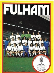 FULHAM v CHELSEA 8th APRIL 1977. (CHELSEA PROMOTED BACK TO THE 1st DIVISION). - Picture 1 of 2