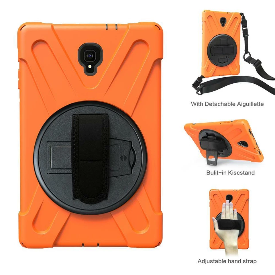 Hybrid Tablet Case Cover Shoulder Strap For Samsung Galaxy Tab A A2 E S2 S3 S4 J - Image 1 of 4