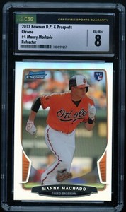 MANNY MACHADO 2013 Bowman Chrome Draft Picks & Prospects #4 Refractor RC CSG 8