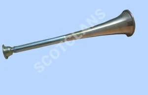 Brass Horn Fox Hunting Plain Brass Horn with Mouth Piece Huntsman - Picture 1 of 1