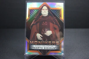 2023 Topps Chrome Star Wars SHEEV PALPATINE MONIKERS "DARTH SIDIOUS" #M-15 - Picture 1 of 1