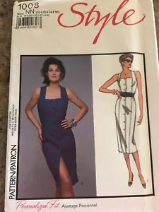 🌺 STYLE #1008 - LADIES TWO LENGTH DAY or EVENING DRESS PATTERN 10-16 FF - Picture 1 of 2