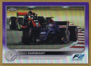 2022 Topps Chrome Formula 1 Purple Refractors #134 Logan Sargeant CAR /399 - Photo 1 sur 2