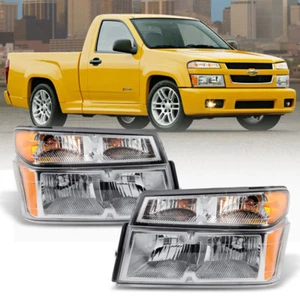 2004-2012 Chevy Colorado /GMC Canyon Headlights w/Parking Corner Lamps 4PC 04-12 - Picture 1 of 7