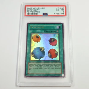 PSA EX MT 6 - 2008 YUGIOH Scapegoat Holo EN090 Retro Pack Card #53728L - Picture 1 of 3
