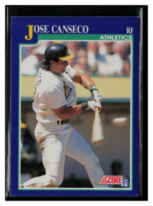 1991 Score #1 Jose Canseco