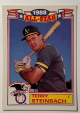 1989 Topps All Stars #9 Terry Steinbach Oakland Athletics