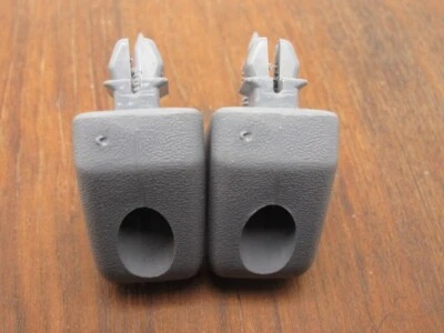Toyota Sienna 1998-2002 gris OEM clips para parasol (2) extremo cuadrado Foto 1 de 3