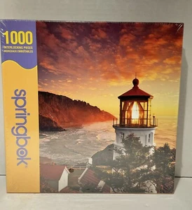 Springbok Morning Light Lighthouse 1000 Piece Puzzle 24” x 30” New 2007 - Picture 1 of 8