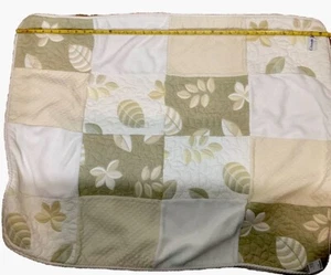 Sax 5 Th Ave Glenna Jean Patchwork Baby Crib Blanket Luxury Beige White, Yellow - Picture 1 of 17