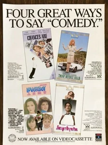 1989 Columbia Pictures Home Video PRINT AD Four Great Ways to Say Comedy - Picture 1 of 1