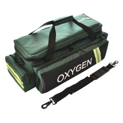 LINE2design Deluxe Oxygen Bag EMS Impervious Standard Reflective Trim Bag Green