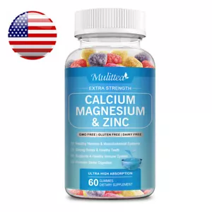 Zinc Calcium Magnesium & Vitamin D Complex Supplement Bone Muscle Immune Support - Picture 1 of 8