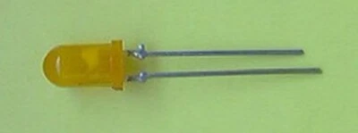 VQA33 LED Rund-5mm-Gelb-Diffus Gehäusefarbe Gelb # 10-Stück # von RFT - Bild 1 von 2