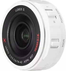 Panasonic H-PS14042-W LUMIX Micro Four Thirds G X VARIO PZ 14-42mm/F3.5-5.6 ASPH - Picture 1 of 6