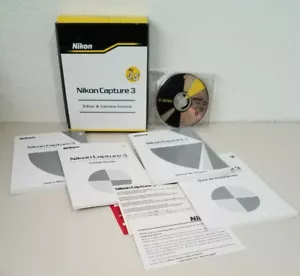 Nikon Capture 3 Editor & Camera Control Ver 3.5 CD-Rom Window Macintosh W/ Key - Picture 1 of 11