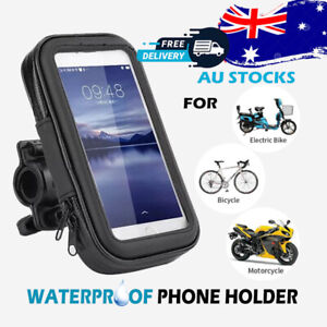 Waterproof Bicycle Bike Motorcycle Handlebar Mount Holder Case For Mobile Phone
