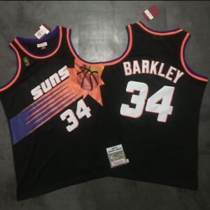 Phoenix Suns Charles Barkley black regular season basketball retro jersey