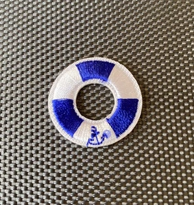 Boya Salvavidas - Parche Azul Blanco Marino Marinero Bordado Hierro Coser Nuevo - Imagen 1 de 2