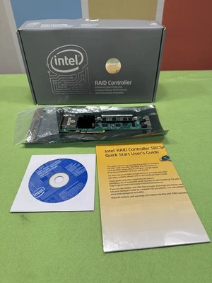 Intel RAID Controller SRCSASJV – PCI Express – Original Box & Cables - Immagine 1 di 4