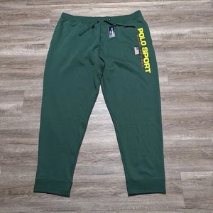 NUOVO Polo Sport Ralph Lauren Uomo Taglia 5XLT Verde Pile Pantaloni Jogger ALTI - Foto 1 di 10
