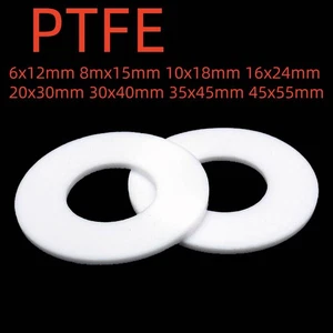 Dichtring PTFE Hochresistent Flachdichtung PTFE-Dichtung Dichtung Druckluft Zoll - Picture 1 of 6