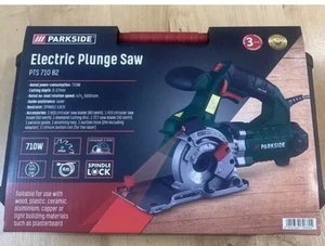 Parkside Seghetto Elettrico Circolare a Tuffo PTS 710B2, Guida Laser Ø89mm Lama Disco - Foto 1 di 6