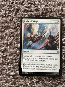 Rally of Wings War of The Spark Magic The Gathering #27 Foil Uncommon - Picture 1 of 2
