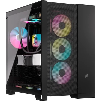0840006664697 Corsair 6500X Midi-Tower, Tempered Glass - black  - Image 1 of 4