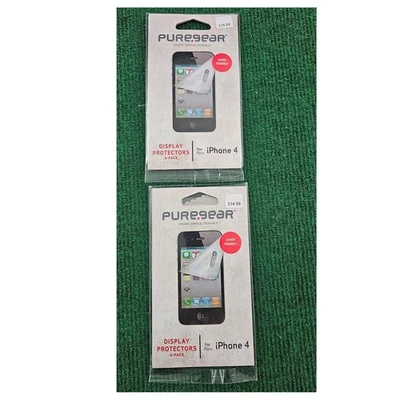 Paquete de 3 protectores de pantalla PureGear para protección de pantalla de iPhone 4 Foto 1 de 2