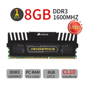 Corsair Vengeance 8GB DDR3 1600MHz PC3-12800 CL10 240Pin DIMM Desktop Memory BT - Picture 1 of 6