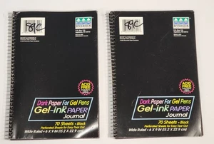 VTG Riverside Gel Ink Paper Dark Black Paper Journal Spiral Pad 1999 Qty 2 - Picture 1 of 8