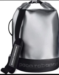 Paco Rabanne Invictus Metallic Silver Dry Rucksack Weekend Unisex Umhängetasche - Bild 1 von 16